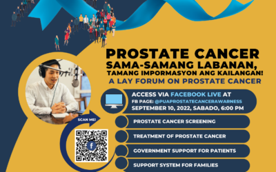 Events 10 “Prostate Cancer Sama-samang Labanan, Tamang Impormasyon Kailangan!”